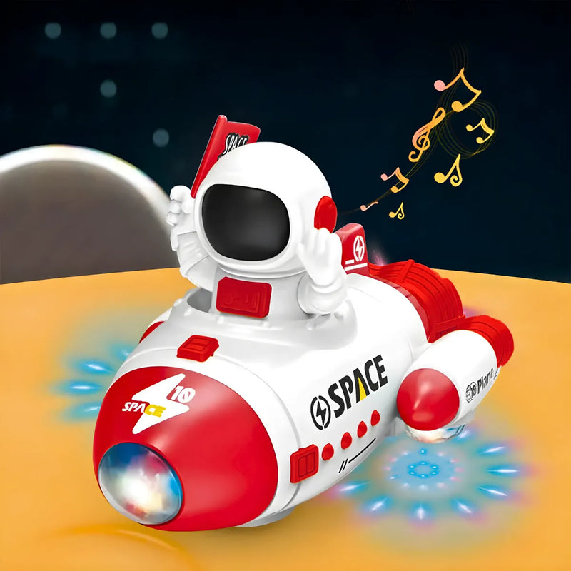 Astronauta Elétrico Giratório 360° com Luzes e Música