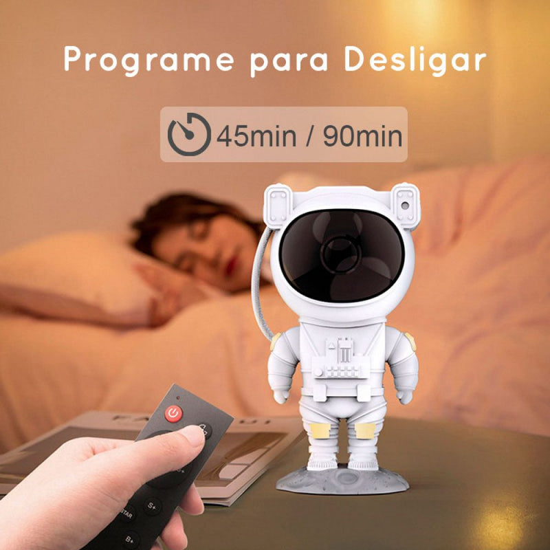 MEGA PROMO: Projetor Astronauta de Galáxias + controle de brinde